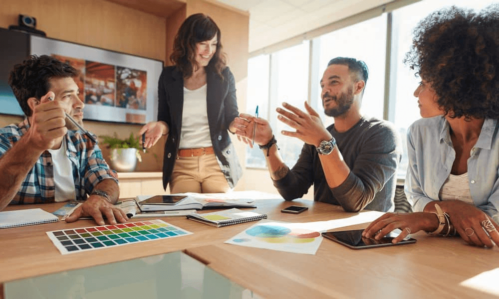 Team collaboration meeting